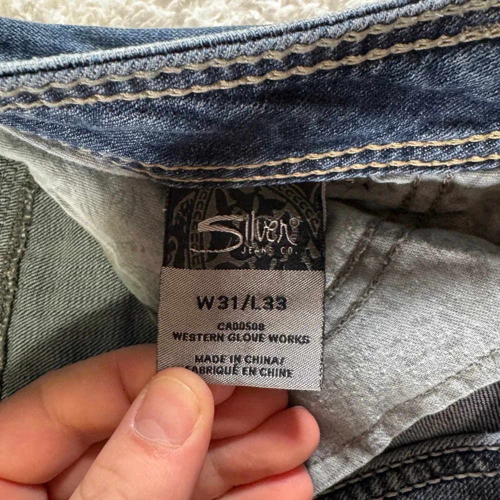 Silver Suki 17" Surplus Bootcut Jeans Women's 31x33 Blue Denim Pants - Picture 6 of 12